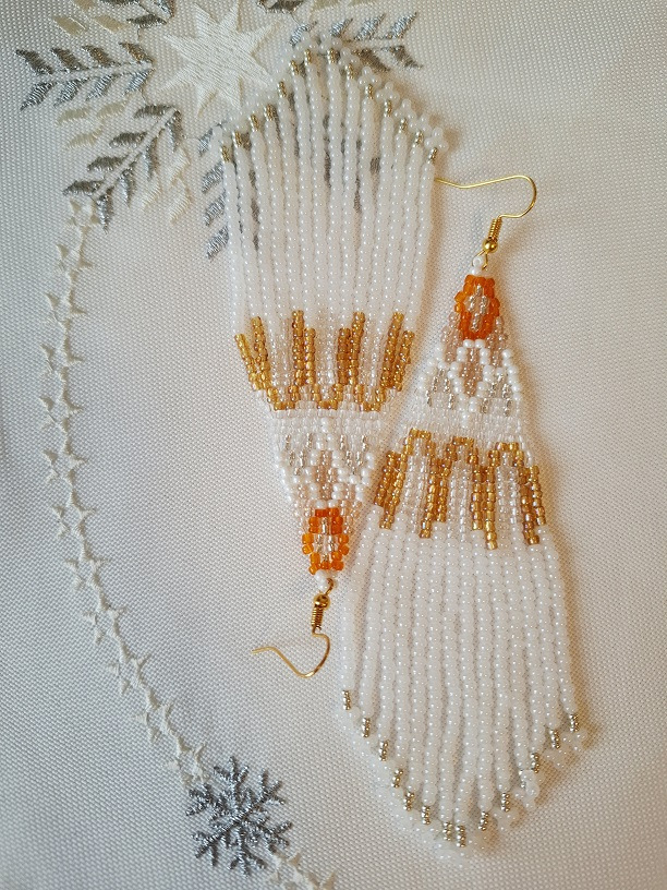 Ako ľad (zlatá, oranžová)