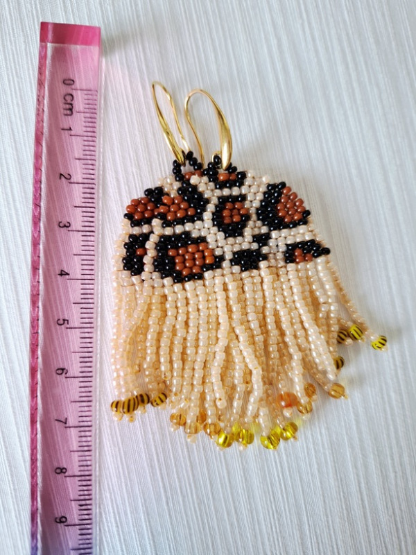 Náušnice s leopardím vzorom (s oblúkom) 4