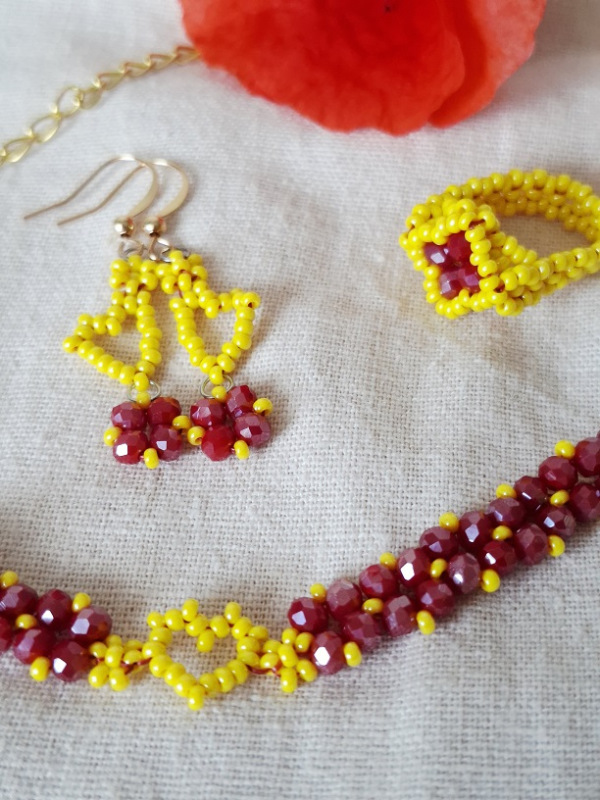 Anabel set (červená, žltá) 1