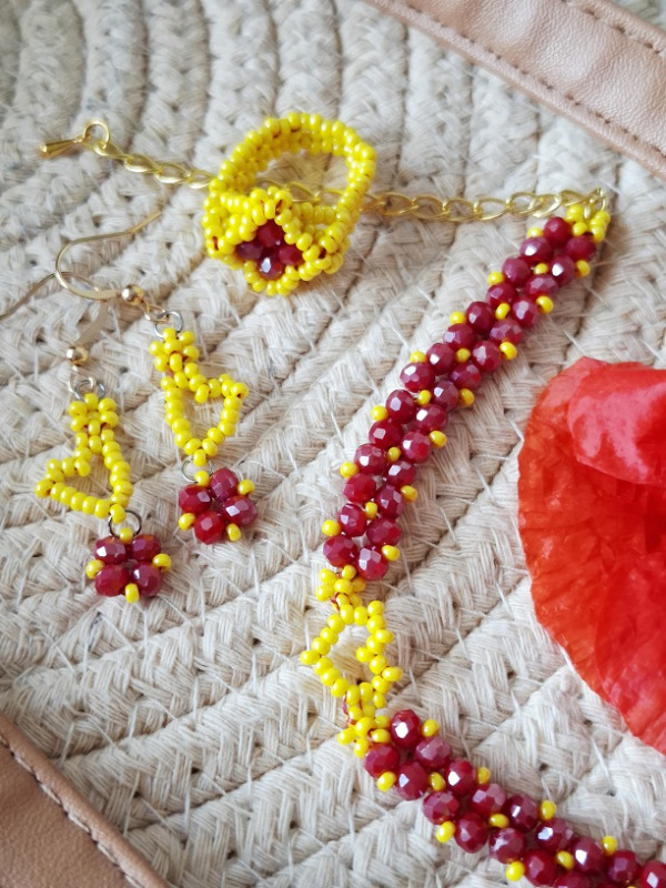 Anabel set (červená, žltá) 2