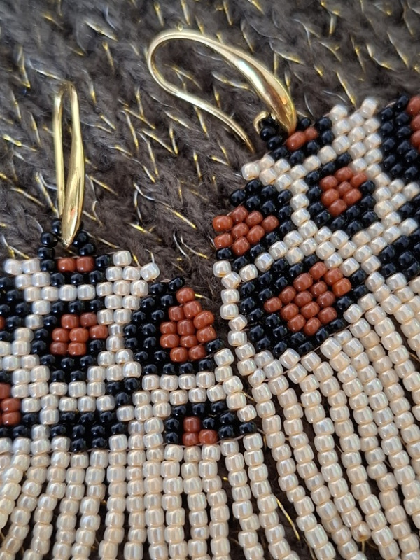 Náušnice s leopardím vzorom (s oblúkom) 3