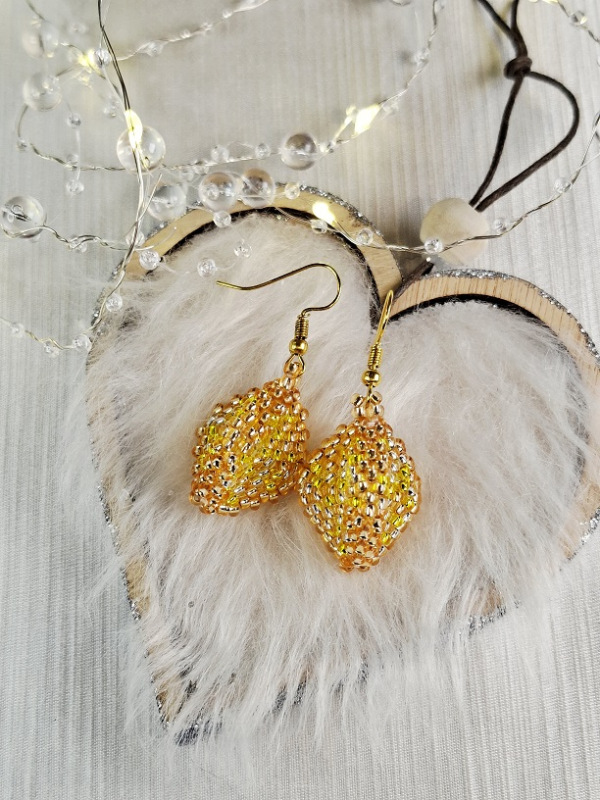 Ľadové kryštály (oranžová)