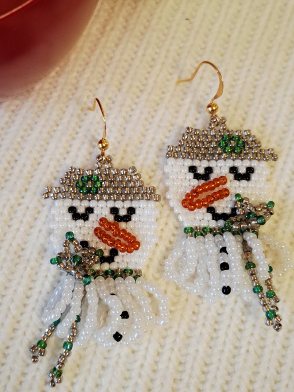 Snehuliaci (dymová platinová, zelená) 1