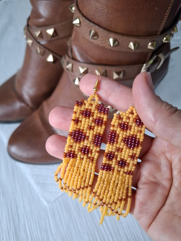 Náušnice s leopardím vzorom 1