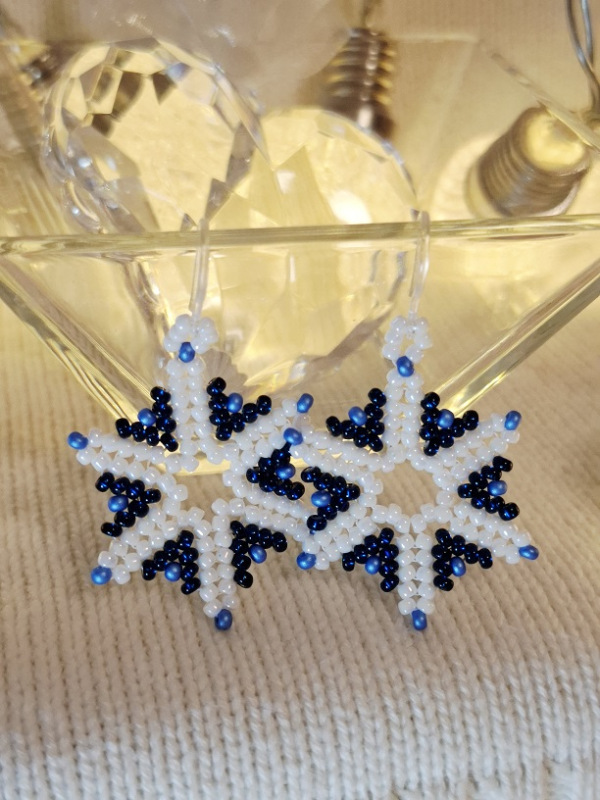 Ľadové hviezdy (tmavo modrá) 2