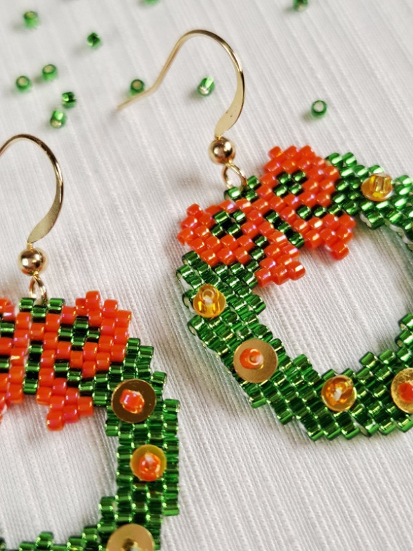 Vianočné venčeky s flitrami