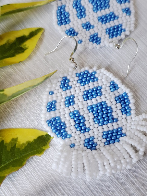 Káro (blue - white)