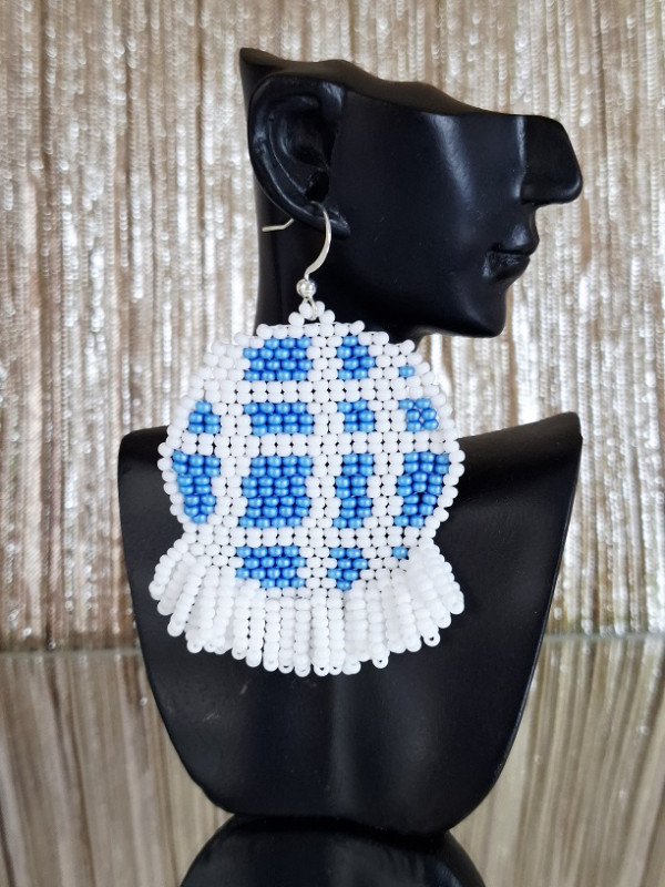 Káro (blue - white) 3