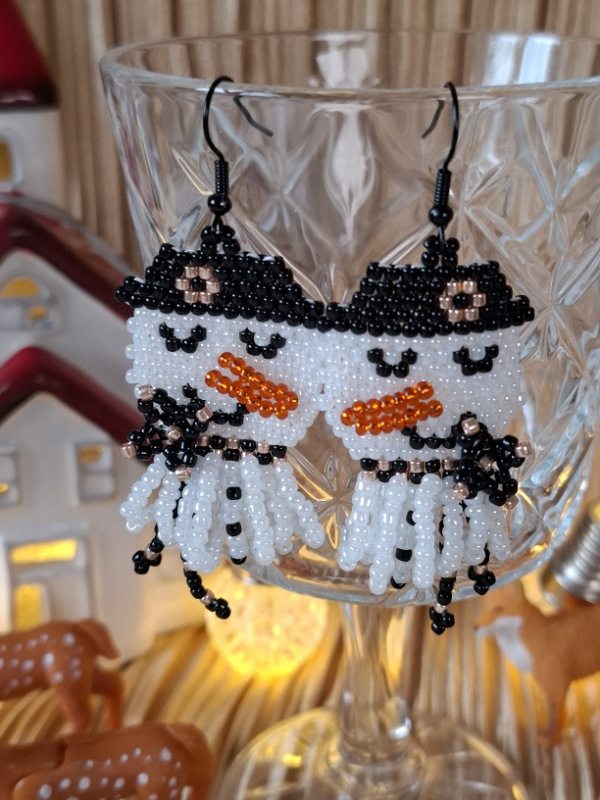 Snehuliaci (čierna, zlatá) 4