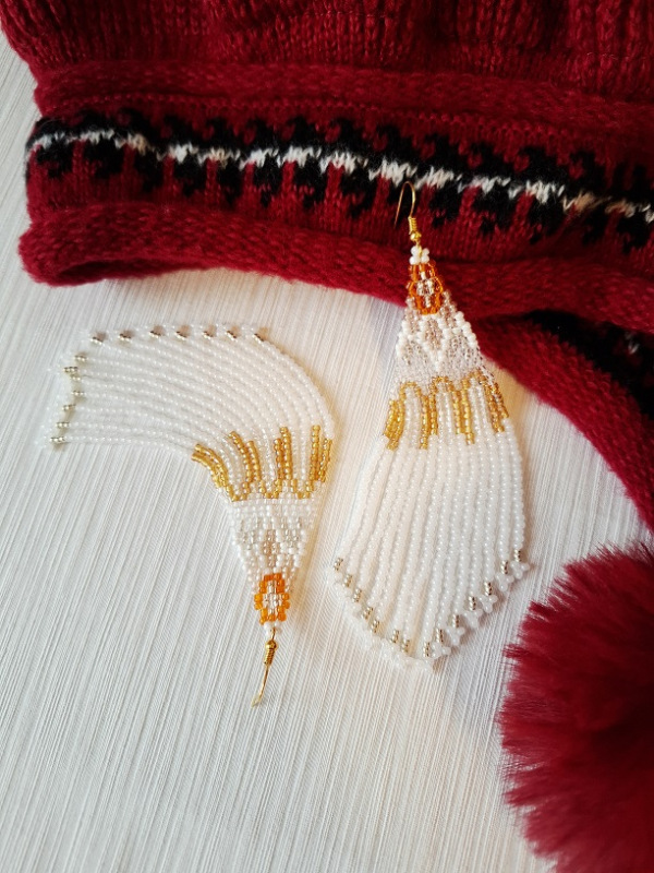 Ako ľad (zlatá, oranžová) 2