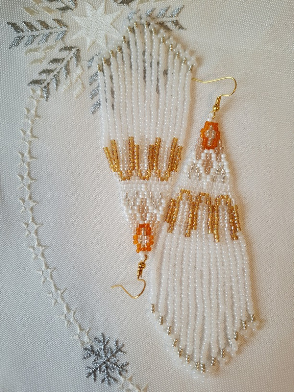 Ako ľad (zlatá, oranžová)