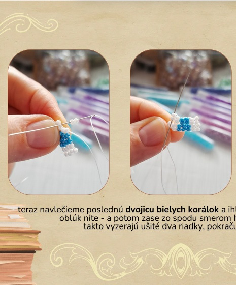 02 - Indiánske korálkové náušnice (dlhé) - návod 3